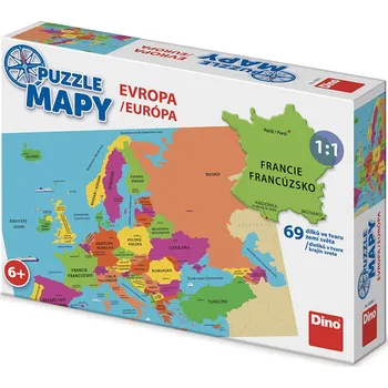 Dětské zboží Dino Mapy Evropa 69 dílků