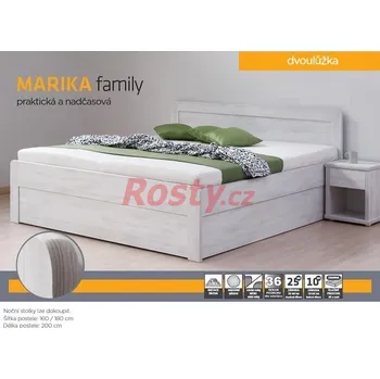 Ložnice BMB POSTEL S ÚLOŽNÝM PROSTOREM MARIKA FAMILY 160x200cm