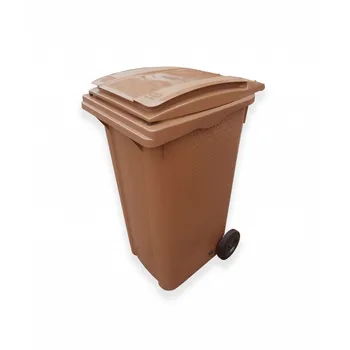 Popelnice Elkoplast Plastová popelnice na Bio odpad 240 l hnědá