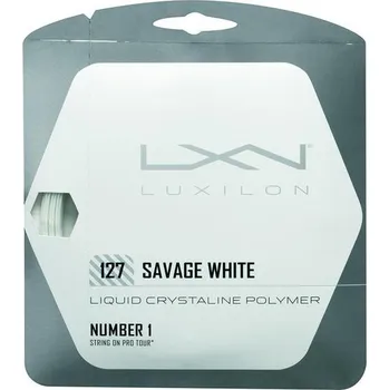 Struna na výplet tenisové rakety Luxilon Savage 1,27mm SET White 12,2m
