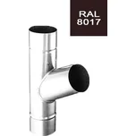 EVROmat Svodová odbočka HNĚDÁ RAL 8017 120 mm