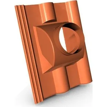 betonová krytina KM Beta Taška plastová pro odkouření turbokotle KM Beta BRILIANT Barva Černá