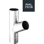 EVROmat Svodová odbočka ŠEDÁ RAL 7016 120 mm