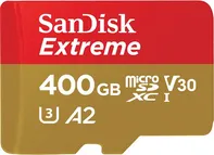 Paměťová karta SanDisk Extreme microSDXC 400 GB (SDSQXA1-400G-GN6MA) + adaptér