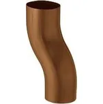 EVROmat Svodové koleno soklové CIHLOVÉ RAL 8004 120 mm