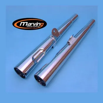 Koncovka výfuku Marving Výfuk MARVING MARVI XS 400 homologovaný - pár - chrom