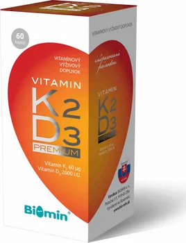 Biomin Premium vitamin K2 60 mcg + vitamin D3 2000 I.U.