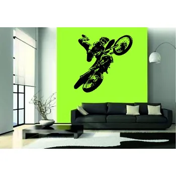 samolepka Merci-shop. Samolepka na zeď motorka FMX 10 ( 60 x 59 cm )
