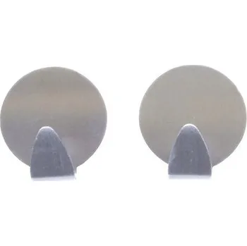 Věšák Háček samolepicí nerez kruh 2ks