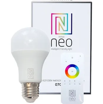 Žárovka Immax Neo LED 8,5W E27 teplá bílá + ovladač ZigBee