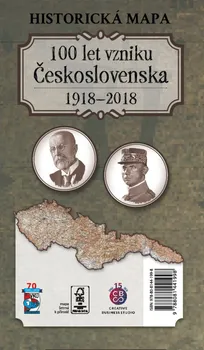 Historická mapa 100 let vzniku Československa 1918 – 2018 - Malované mapy