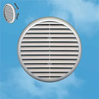 Větrací mřížka Edil Plast, Refax Větrací mřížka Ø 175 mm krytka stavitelná univerzální plastová TU160 - pochromovaná+30