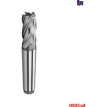 Fréza Fréza hrubovací 4břitá kr. HSSCo8 D18x32x117 Mk2 (Fréza hrubovací válcová čelní DIN845B HSSCo8 Dxl 18x32x117 Mk2)