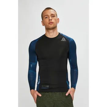 Pánské tričko Reebok Combat LS RashGuard CY9964 černé/modré S