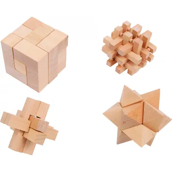 Legler Dřevěné hlavolamy set 4 ks