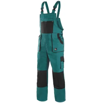 montérky CXS Luxy Bright kalhoty s laclem zelené/černé