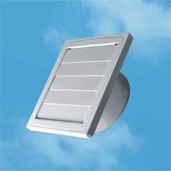 Větrací mřížka Antic-Kosta, REFAX Větrací mřížka přetlaková 150x150mm s přírubou - chrom, příruba D 125 mm