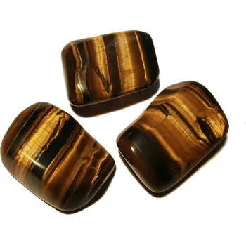 Drahý kámen Tromlovaný kámen - Tygří oko XL