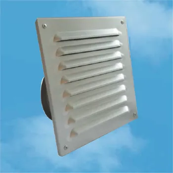 Větrací mřížka REFAX větrací mřížka hliníková 190x190 s adapterem - hnědá, adapter D125 mm