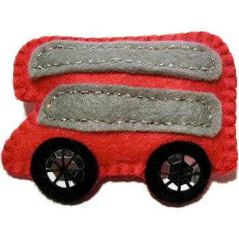 Brož Petra Truszyková Brož plstěná - London