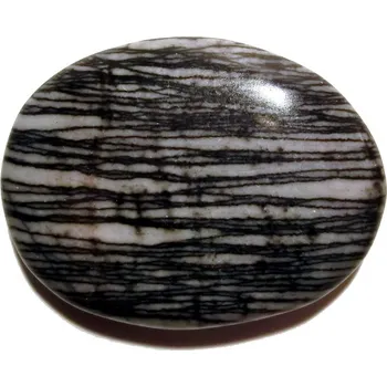 Drahý kámen Tromlovaná placička - Jaspis písmenkový 03