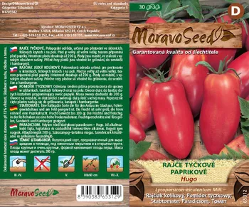 Semeno Moravo seed Hugo rajče tyčkové paprikové 30 ks