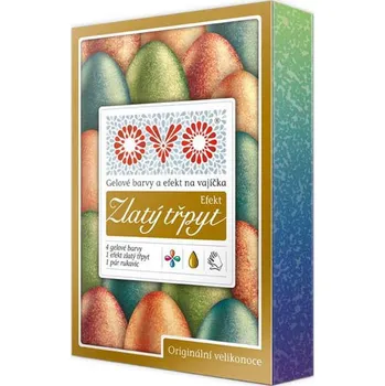 Speciální výtvarná barva Druchema Ovo Zlatý třpyt barva na vejce 5 x 5 ml