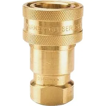 Příslušenství ke kompresoru MOSAZ rychlospojka kuličková 60 samice G3/8"vni DN3/8" ISO 7241-1 B Rectus Parker BH3-60-BSPP