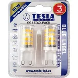 Tesla LED 3W 2 x G9 teplá bílá