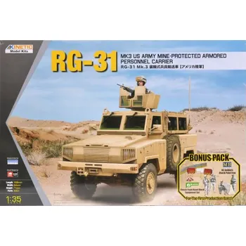 Plastikový model Kinetic 1/35 RG-31 MK3 US Army
