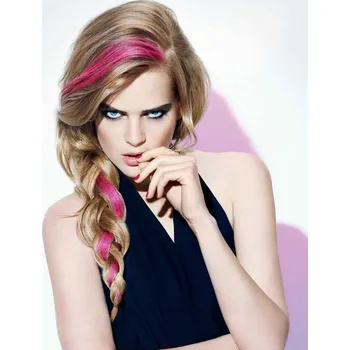 Příčesek Clip in vlasy - pramínek – REMY 100% lidské vlasy – růžová