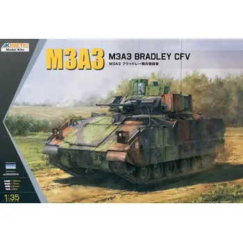 Plastikový model Kinetic 1/35 M3A3 Bradley CFV Kit First Look