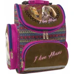 DERFORM Školní batoh Koně II ergonomický 38cm