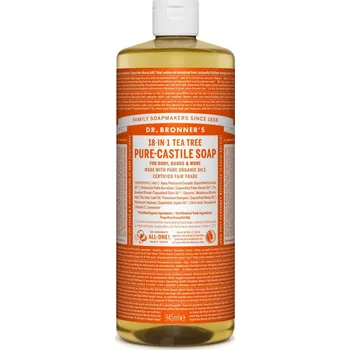 Kosmetika Dr. Bronner's All-one Teatree tekuté univerzální mýdlo 945 ml