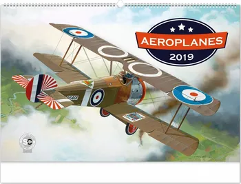 Kalendář Presco Group Aeroplanes kalendář nástěnný 2019