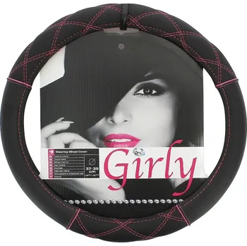 Potah na volant Sumex Potah volantu 37-39 cm GIRLY M, s růžovým prošitím