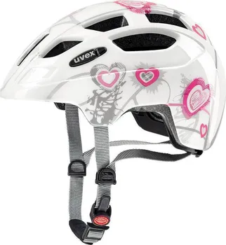 Cyklistická přilba UVEX Finale Junior LED Heart White Pink 51 - 55 cm