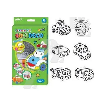 Speciální výtvarná barva Barvy na sklo sada 6 barev 10,5 ml + 6 sklíček AUTO 6596, Anděl Přerov