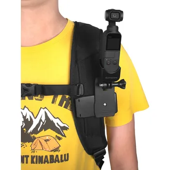 Sportovní kamera SunnyLife Držák DJI OSMO POCKET na batoh, popruh, kšiltovku atd.