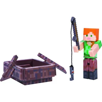 Figurka Jazwares Minecraft Alex s lodí