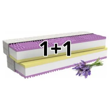 Matrace LEVANDULE COMFORT 1 + 1 ZDARMA - MPO, ortopedická matrace + DÁREK anatomický polštář, AKCE DOPRAVA ZDARMA 90 x 200 cm TYPICKÝ ROZMĚR, Easy Clean - luxusní strečový potah