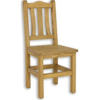 Jídelní židle Židle z masivního dřeva SIL 05 selská - K15 hnědá borovice