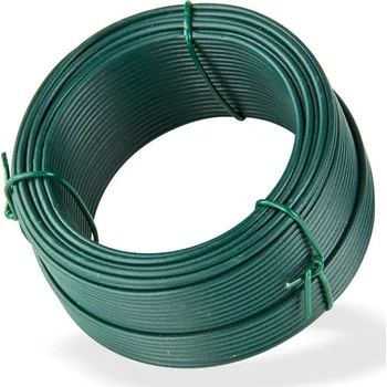 Příslušenství pro plot DEMA Vázací drát poplastovaný 2,0 mm, délka 25 m, zelený