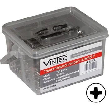 Šroub Vintec Šrouby do sádrokartonu 3,9x35 F, 700 ks