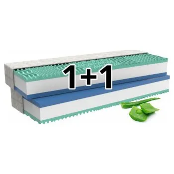 Matrace ALOE COMFORT 1 + 1 ZDARMA - MPO, ortopedická matrace + DÁREK anatomický polštář, AKCE DOPRAVA ZDARMA 90 x 200 cm TYPICKÝ ROZMĚR, Medico - standartní pratelný potah