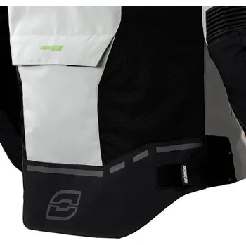 Moto bunda Bunda na motorku Ozone Jet II, černá šedá textilní letní bunda M