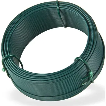 Příslušenství pro plot DEMA Vázací drát poplastovaný 1,4 mm, délka 25 m, zelený