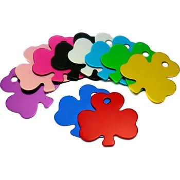 psí známka Šperky4U Hliníková psí známka čtyřlístek - PZ010-SI