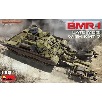 Plastikový model Miniart 1/35 BMR-1 Late Mod. with KMT-7