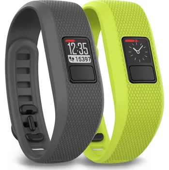 Příslušenství k fitness náramku Garmin Vivofit 3 šedá/světle zelená 2 ks